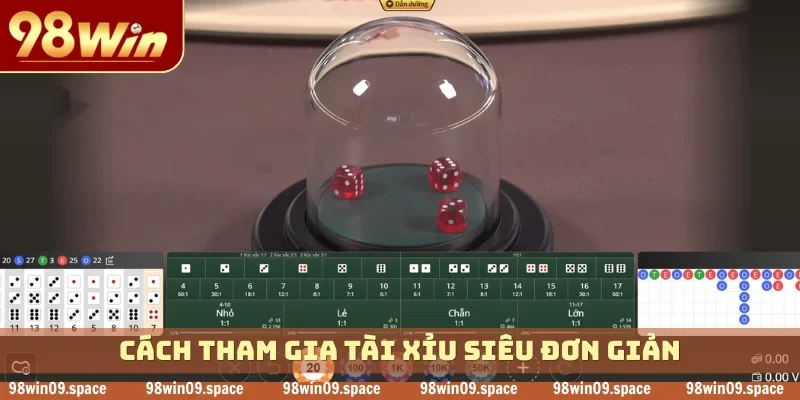 Cách tham gia tài xỉu siêu đơn giản