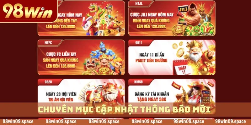 Chuyên mục cập nhật thông báo mới