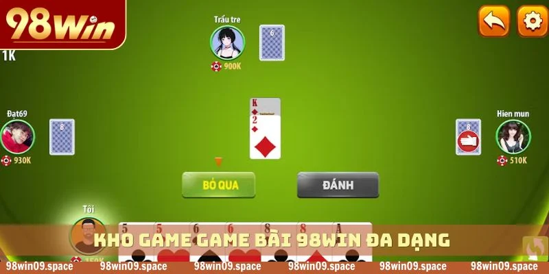 Kho game game bài 98WIN đa dạng