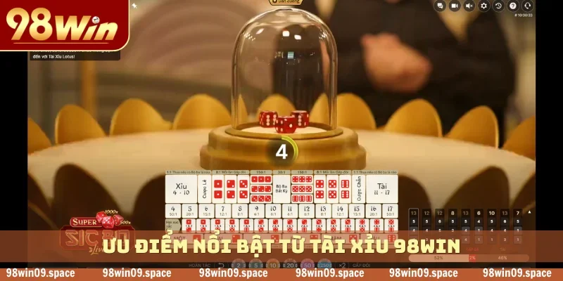 Ưu điểm nổi bật từ tài xỉu 98WIN