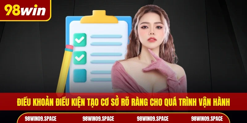 Điều khoản điều kiện tạo cơ sở rõ ràng cho quá trình vận hành